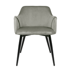 Velvet dining chair - Matz Gray