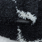 Berber Floor Rug - Agadir Circle Anthracite/Cream