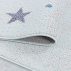Round Children's Floor Rug Unicorn - Lucy White