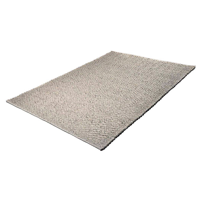 Wool floor rug - Leona Silver/Grey