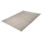 Wool floor rug - Leona Silver/Grey