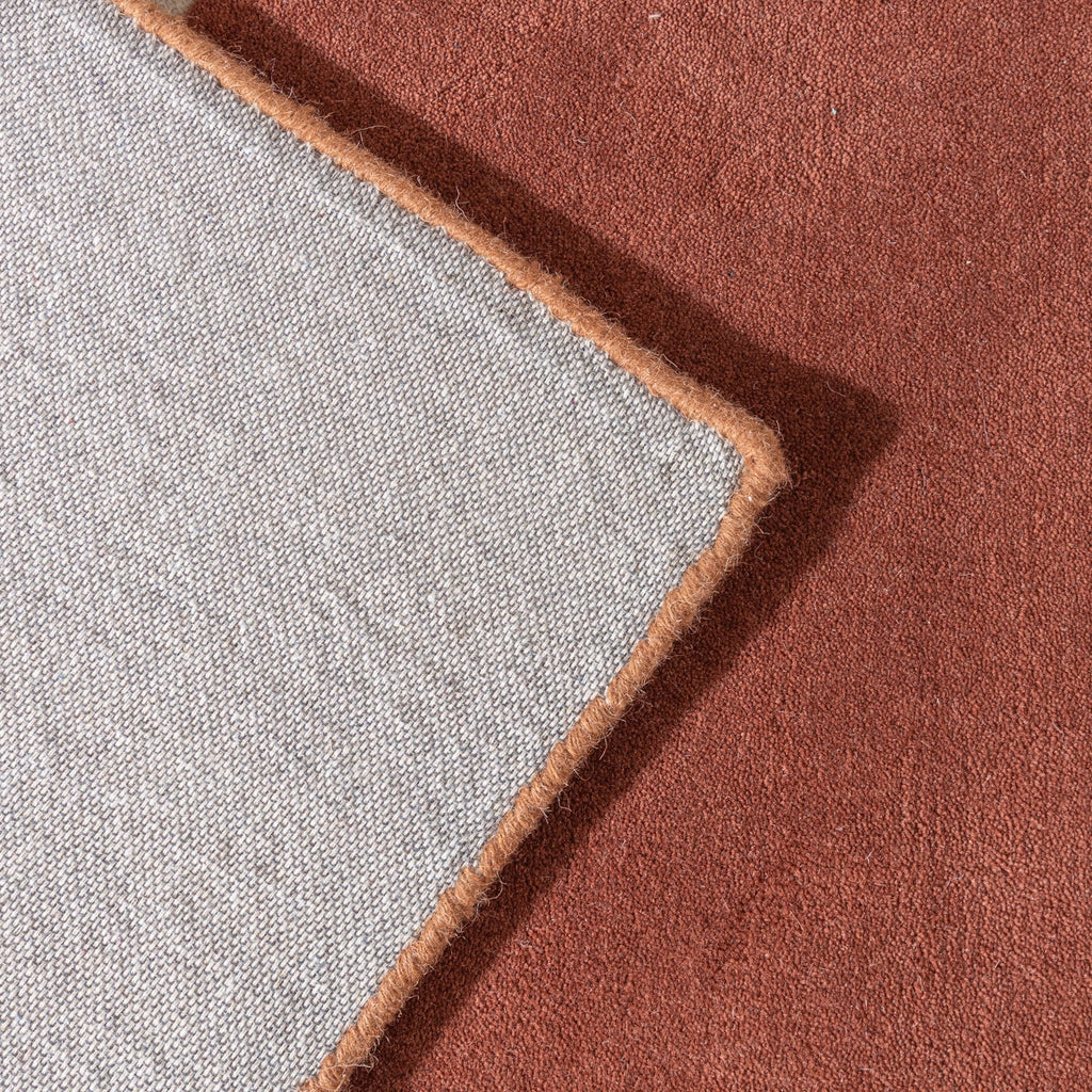 Wool Abstract Rug - Clarice Terracotta