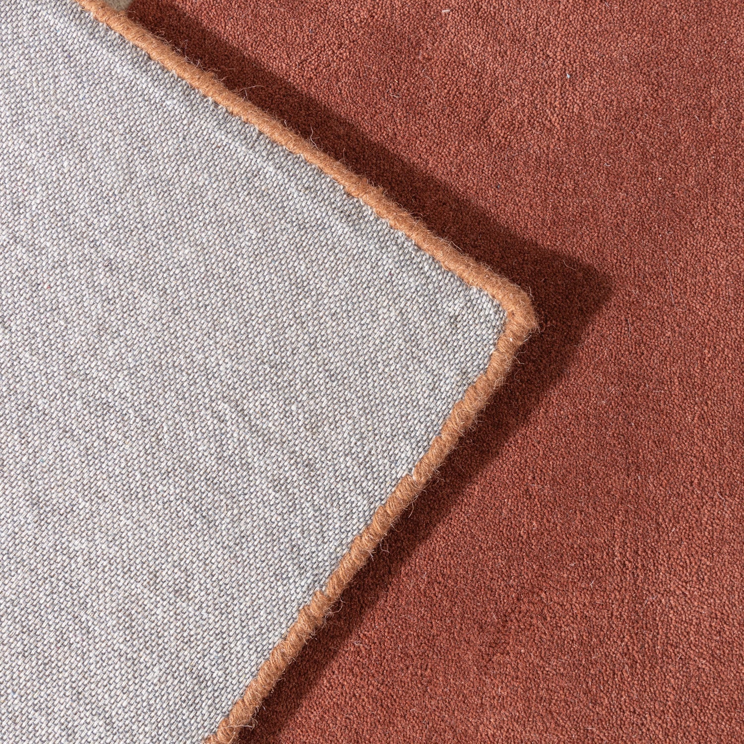 Wool Abstract Rug - Clarice Terracotta