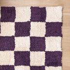 Retro Rug - Gambit Purple/White