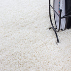 High-pile Floor Rug - Life Cream/White