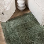 Scandinavian Rug - Lova Border Green