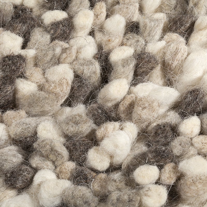 Wool floor rug - Halette Beige/Mottled