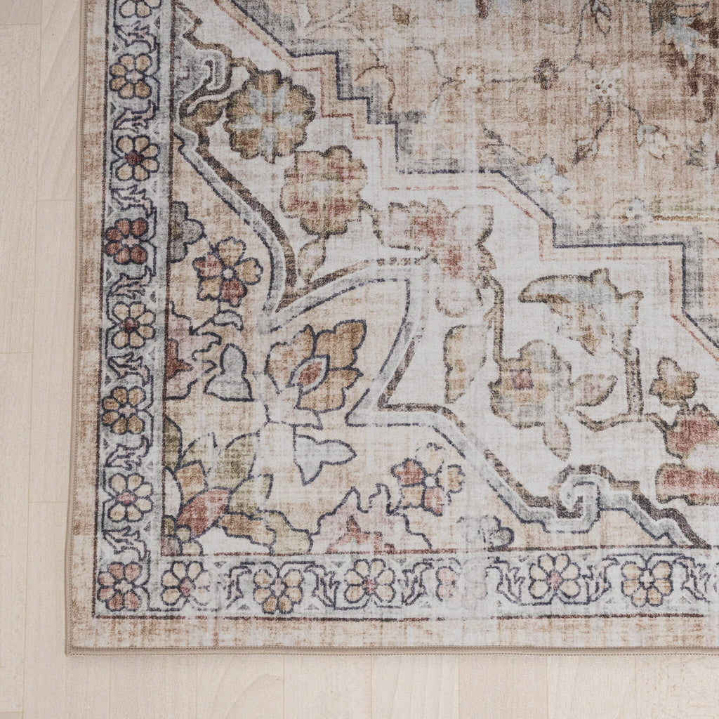 Oriental Rug - Leyla Medallion Taupe