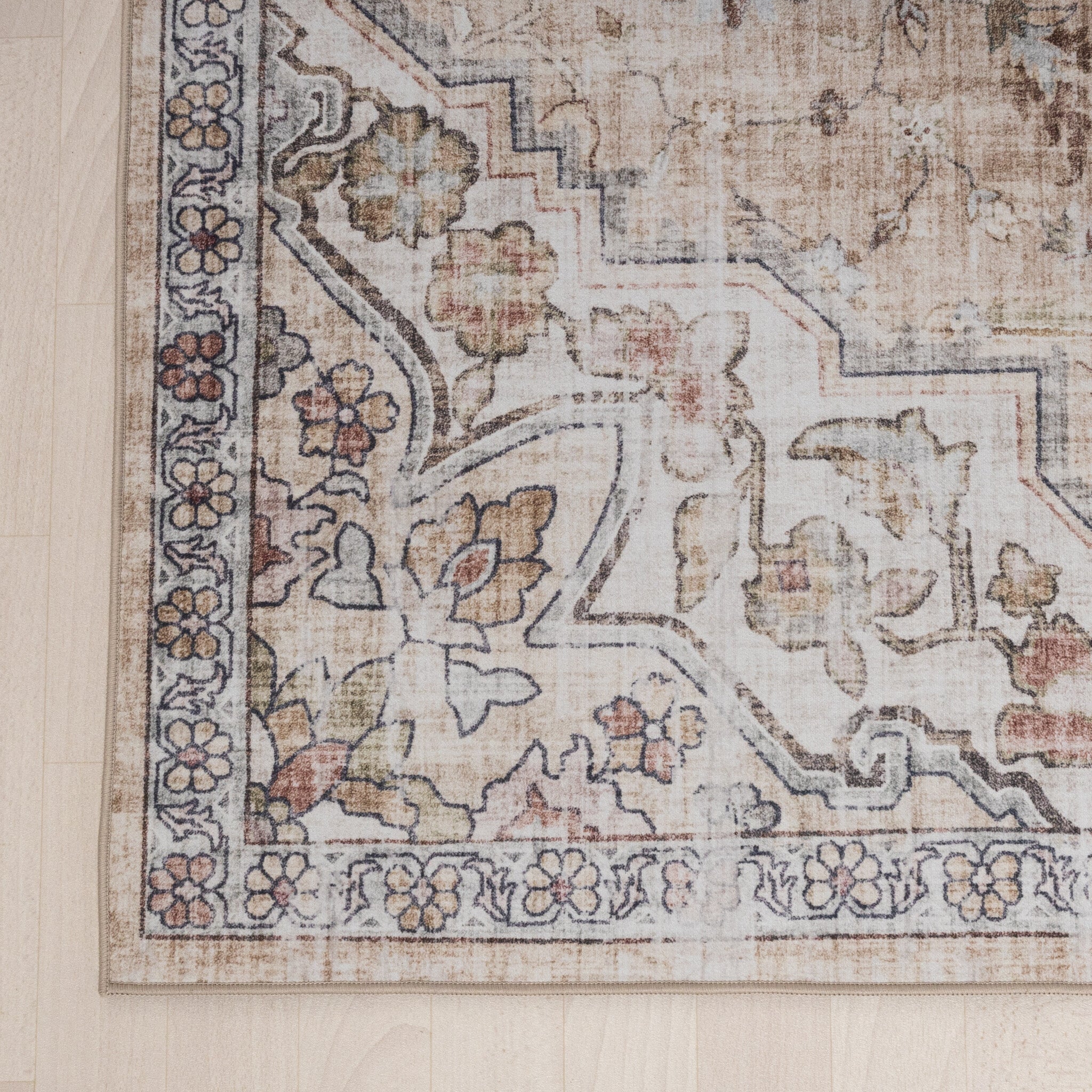 Oriental Rug - Leyla Medallion Taupe