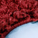 Round high-pile floor rug - Edge Red