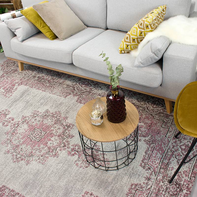 Vintage Rug - Dreams Grey/Pink