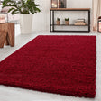 High-pile floor rug - Sade Red
