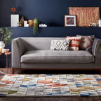 Graphic floor rug - Mado Amari Multicolor