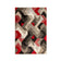 Modern floor rug - Hando Arora Grey/Red