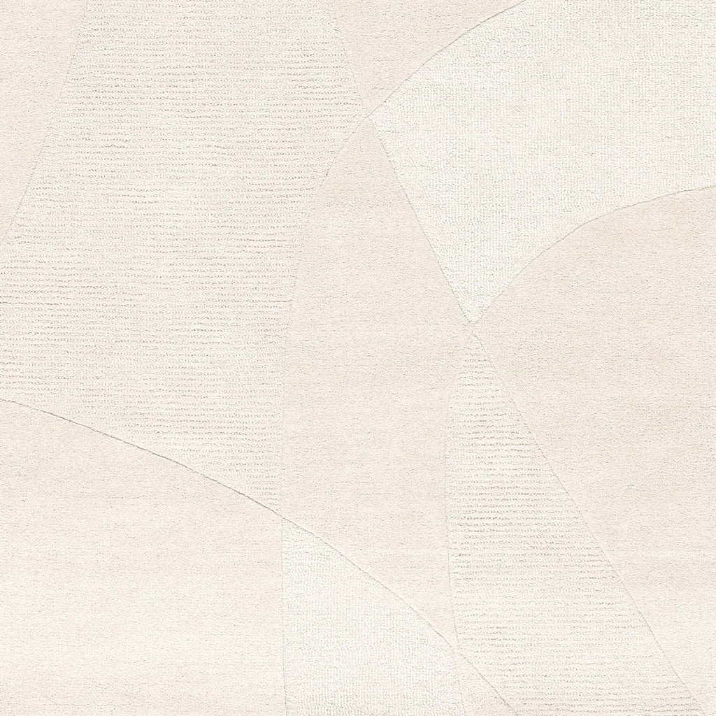 Modern wool floor rug - Fusion Cream 110