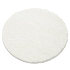 Round high-pile floor rug - Sade Cream