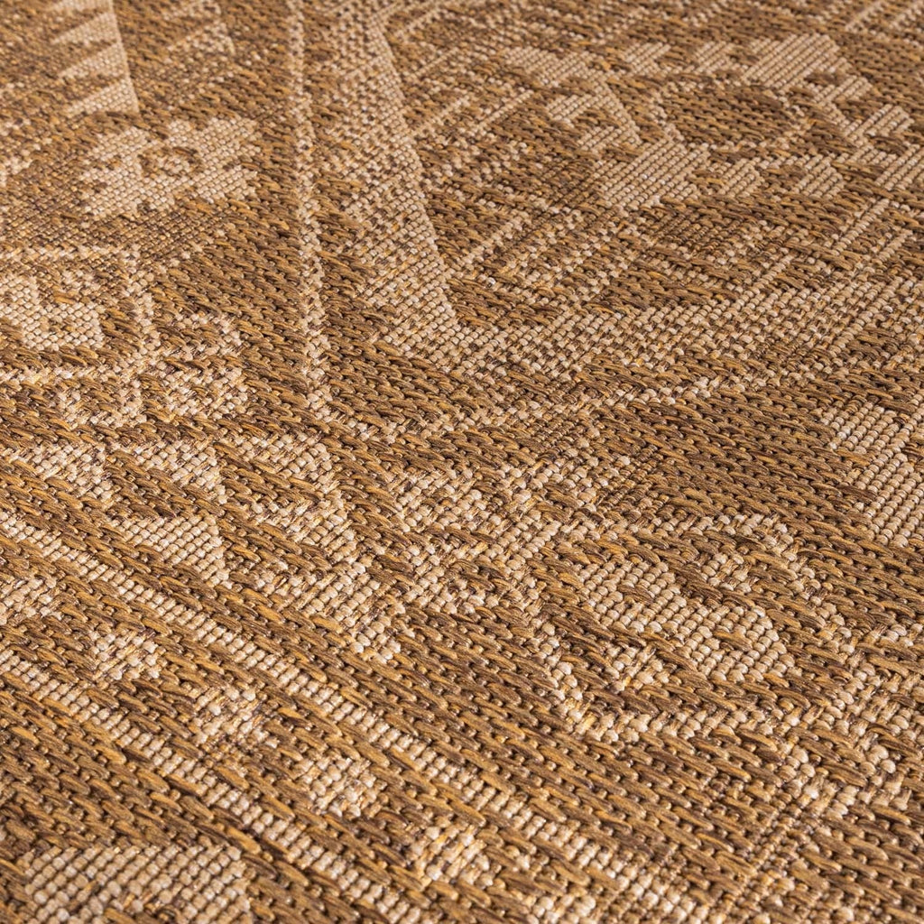 Jute Outdoor Rug - Mavi Medallion Brown/Cream