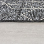Modern balcony rug - Liparo Napoli Black