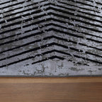 Abstract floor rug - Elitha Geo Anthracite