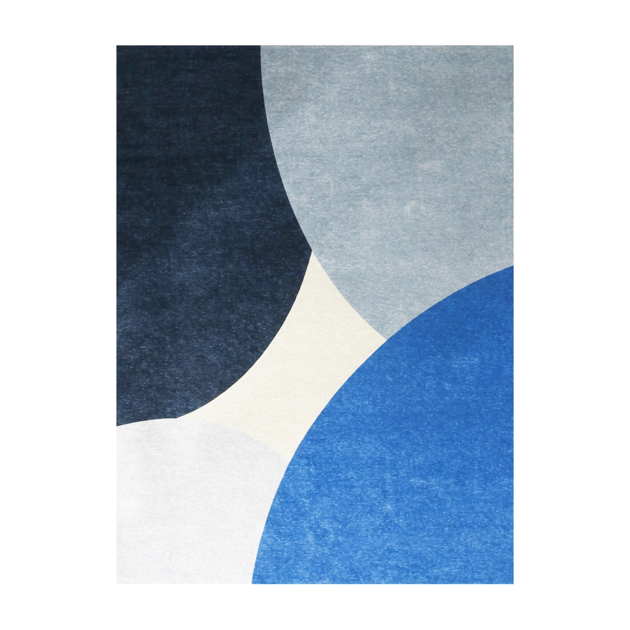 Geometric Rug – Swing Circles Blue