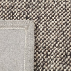 Wool Floor Rug - Lorraine Dark Brown/Cream