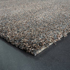 High-pile floor rug - Myla Brown/Grey 7777