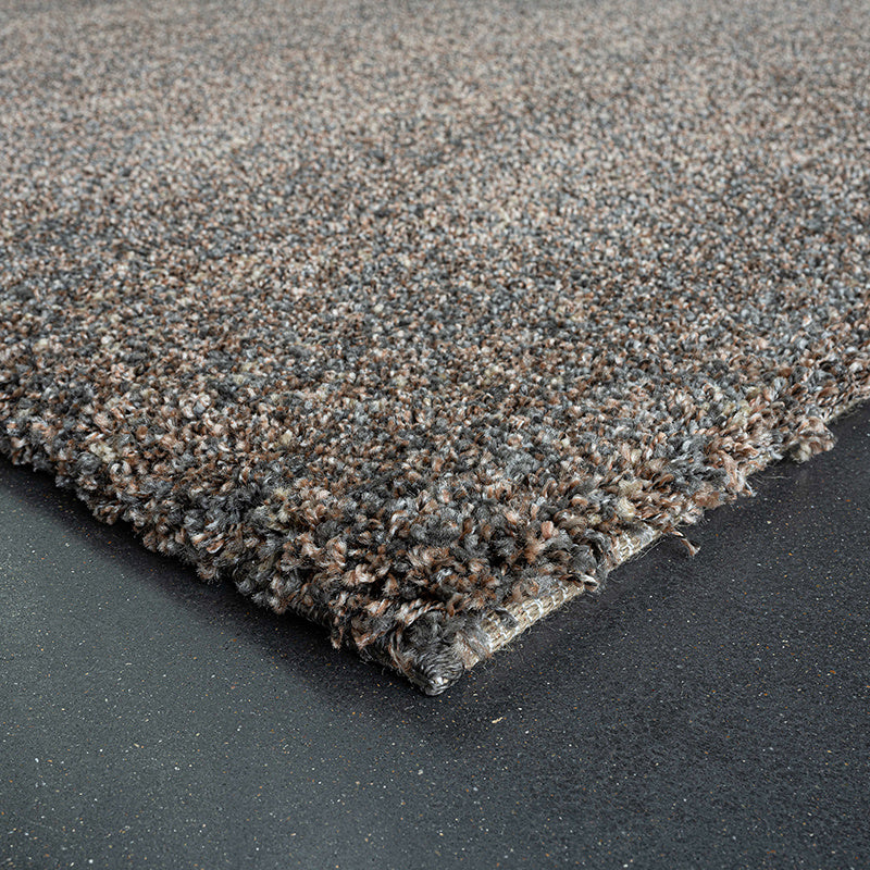 High-pile floor rug - Myla Brown/Grey 7777