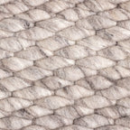 Wool Rug - Brilliant Light Grey
