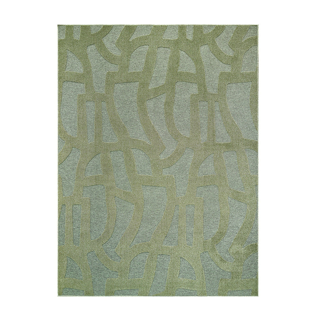 Modern floor rug - Thor Green 4141