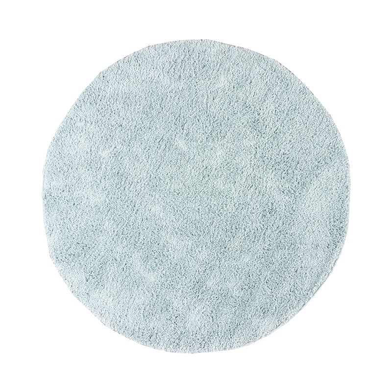 Round High Pile Rug - Lofty Light Blue