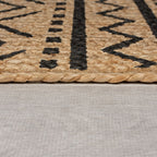 Jute floor rug - Lucio Geo Natural
