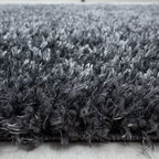 High pile floor rug - Blushy Dark Grey