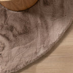 Oval High Pile Rug - Comfy Supreme Taupe