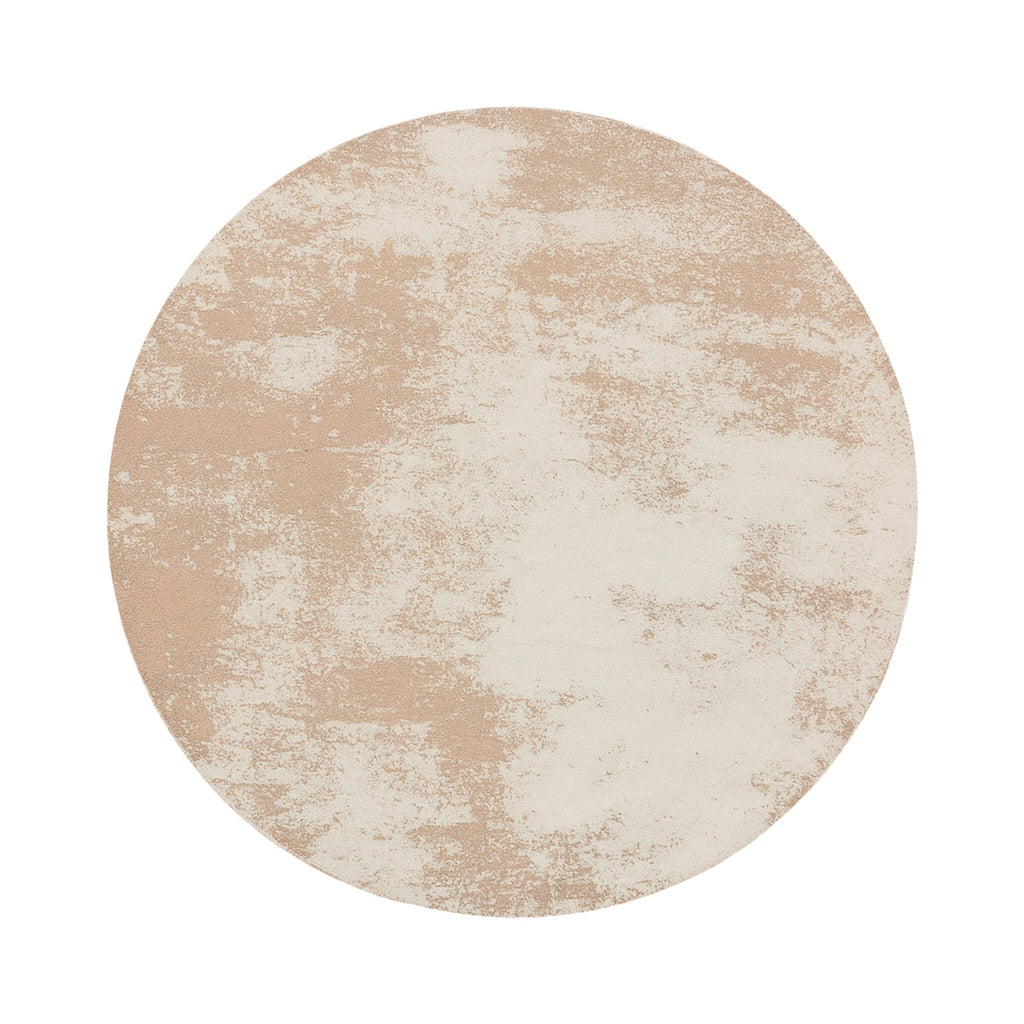 Round abstract rug - Candice Taupe