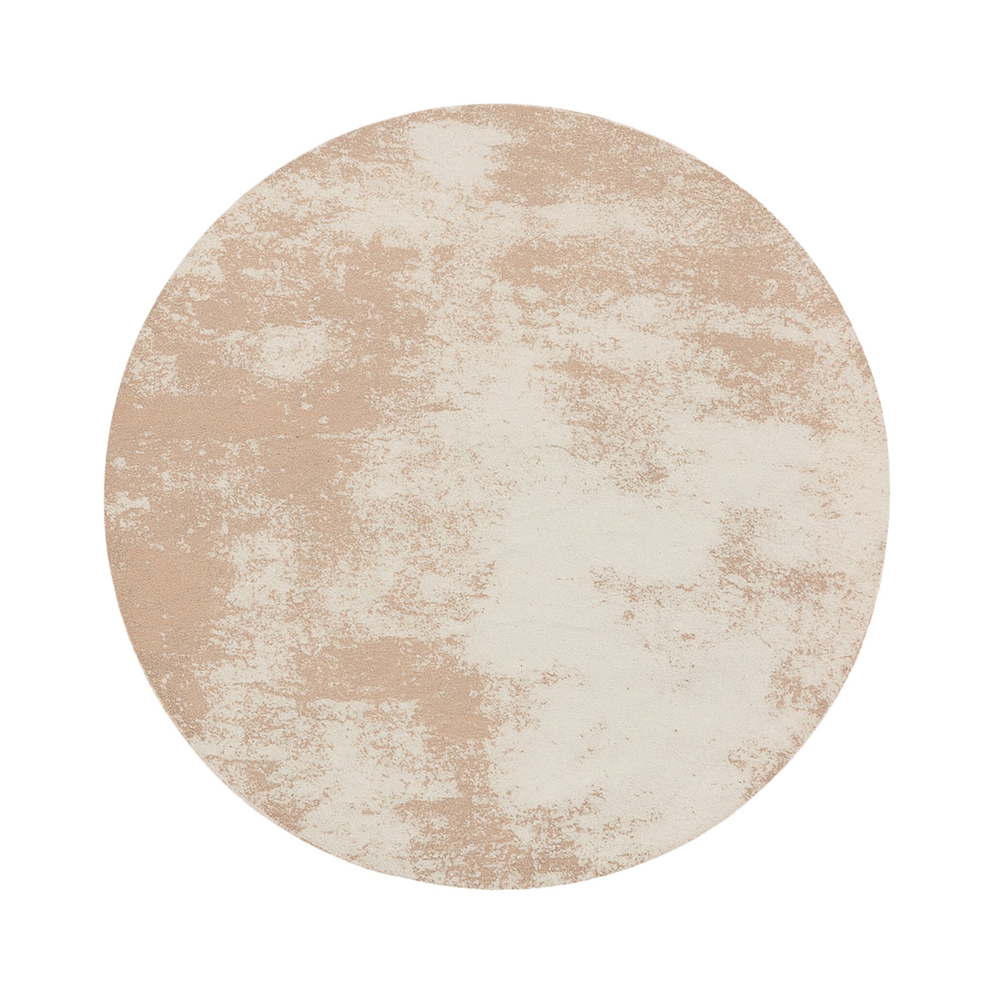 Round abstract rug - Candice Taupe