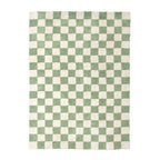 Retro Rug - Gambit Green/White