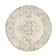 Round Vintage Rug - Spring Ethnic Cream/Green