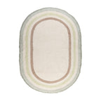 Oval washable children's rug - Milo Green