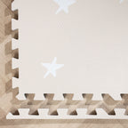 Foam Puzzle Mat – Alfie Stars Grey/Beige