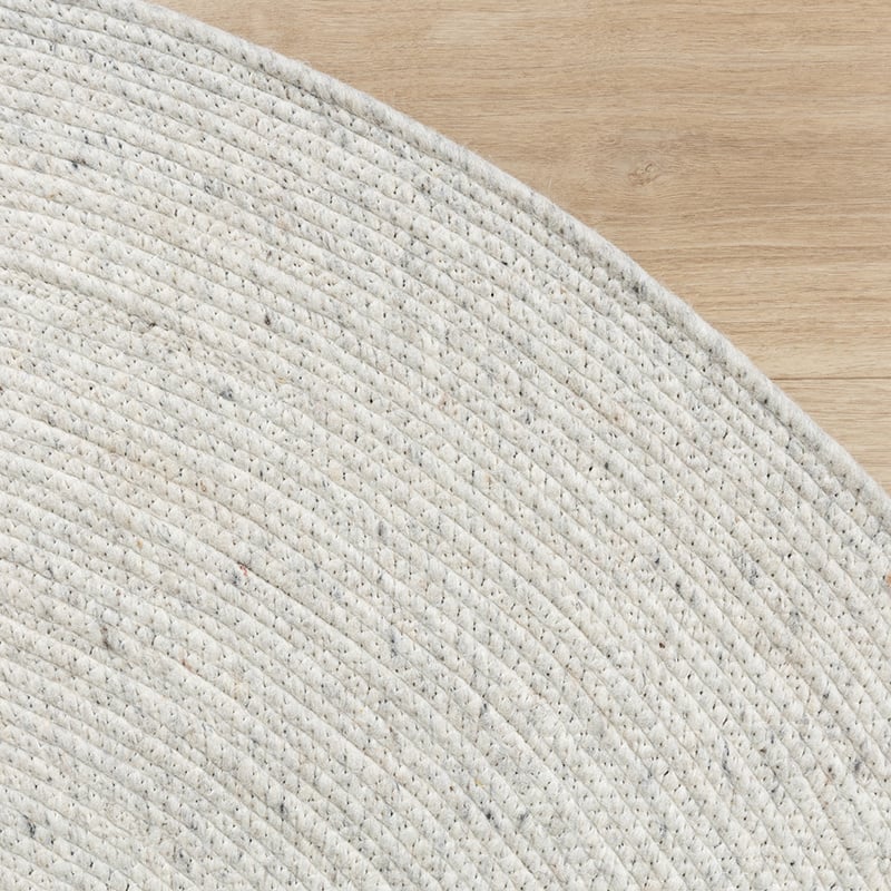 Round Wool Rug - Wise Grey/Blended