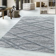 Scandinavian floor rug - Pitea Double Grey