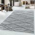 Scandinavian floor rug - Pitea Double Grey