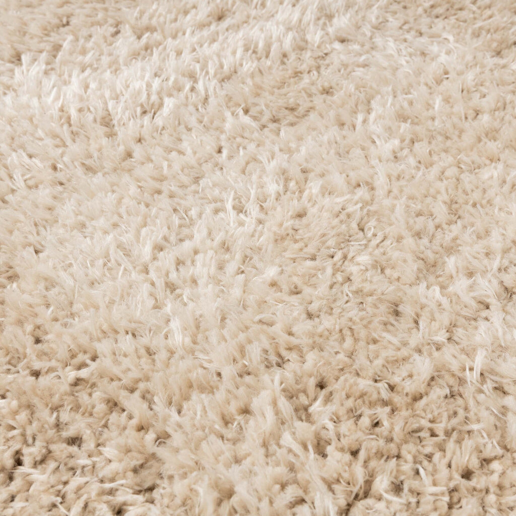 Oval Shaggy Rug - Blaze Beige
