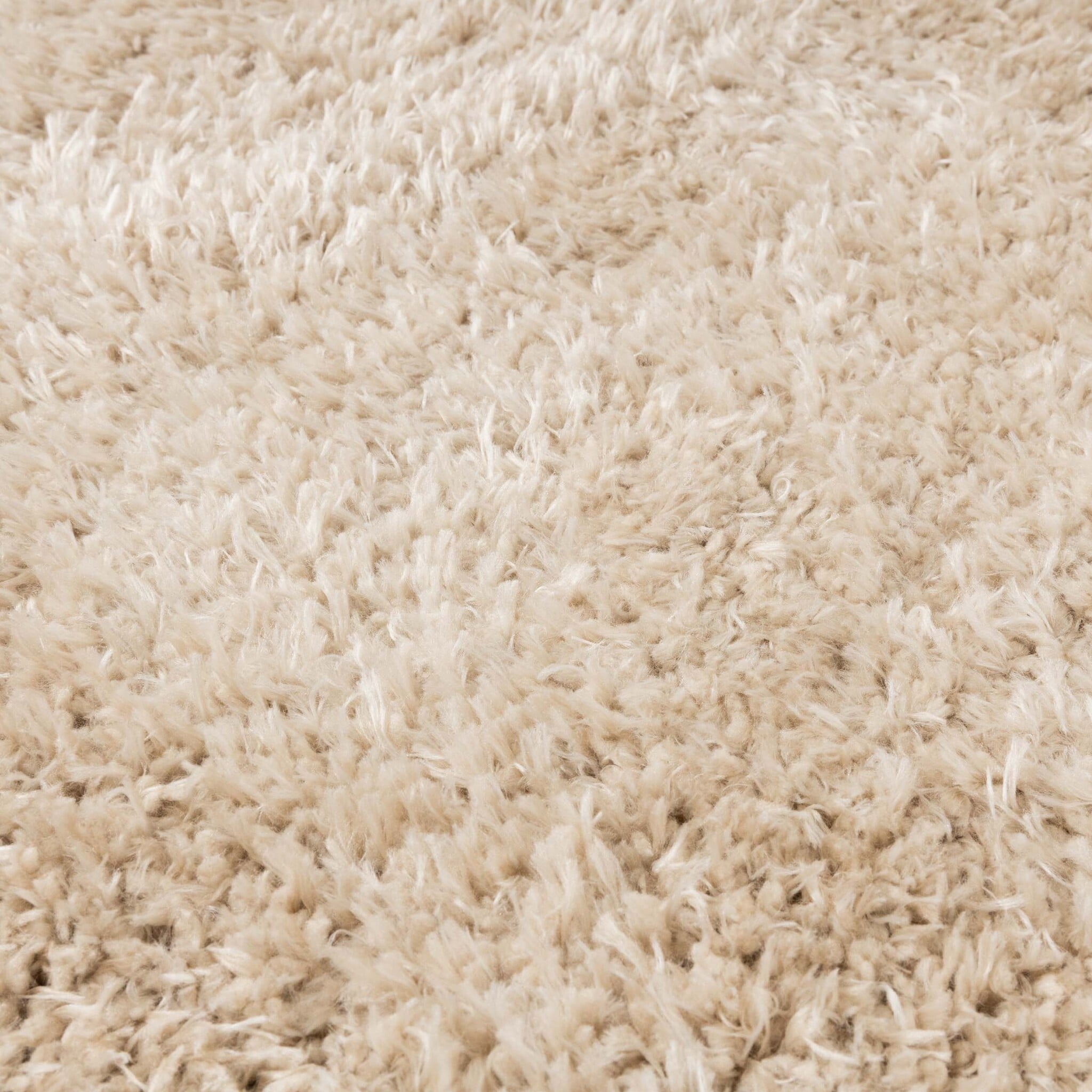 Oval Shaggy Rug - Blaze Beige