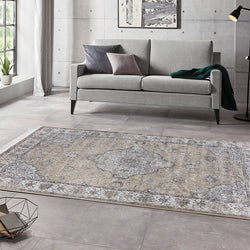 Persian floor rug - Gizem Derya Beige/Cream