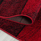 Modern floor rug - Brick Red 1110