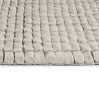 Wool floor rug - Louise White