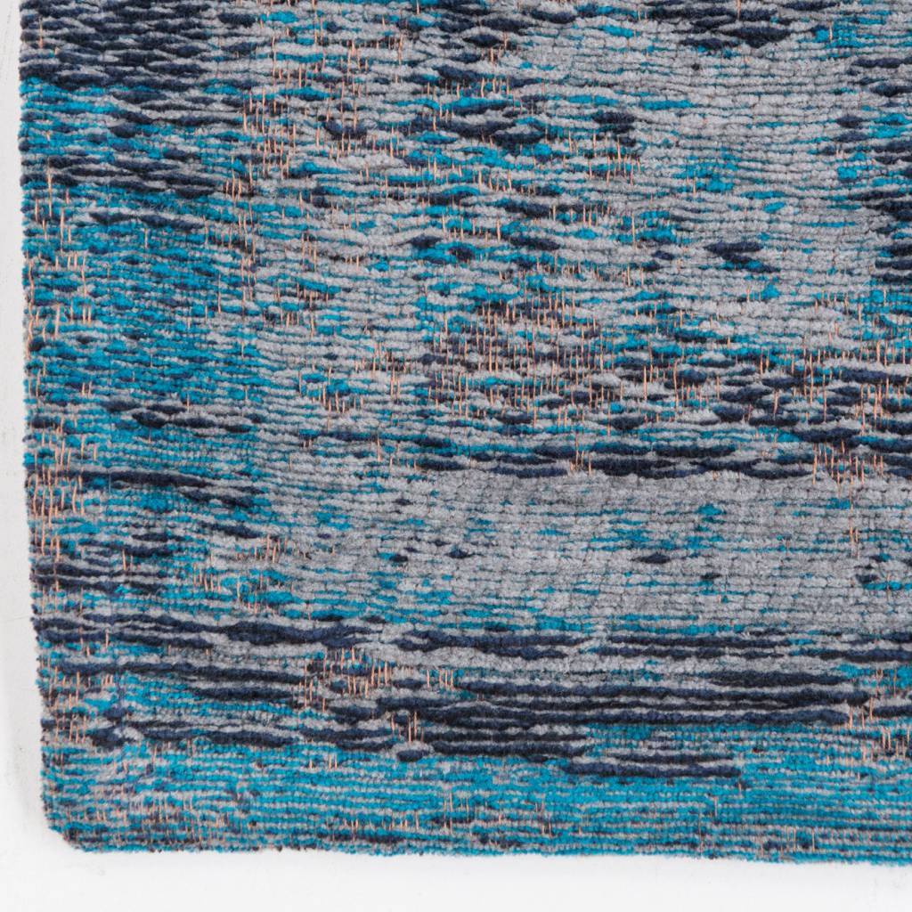 Vintage floor rug - The Fading World Grey/Turquoise 8255
