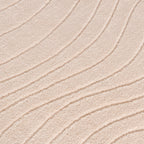 Round Scandinavian Rug - Charm Waves Beige