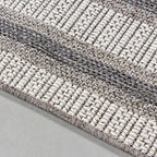 Jute balcony rug - Aruba Double-Edge Cream